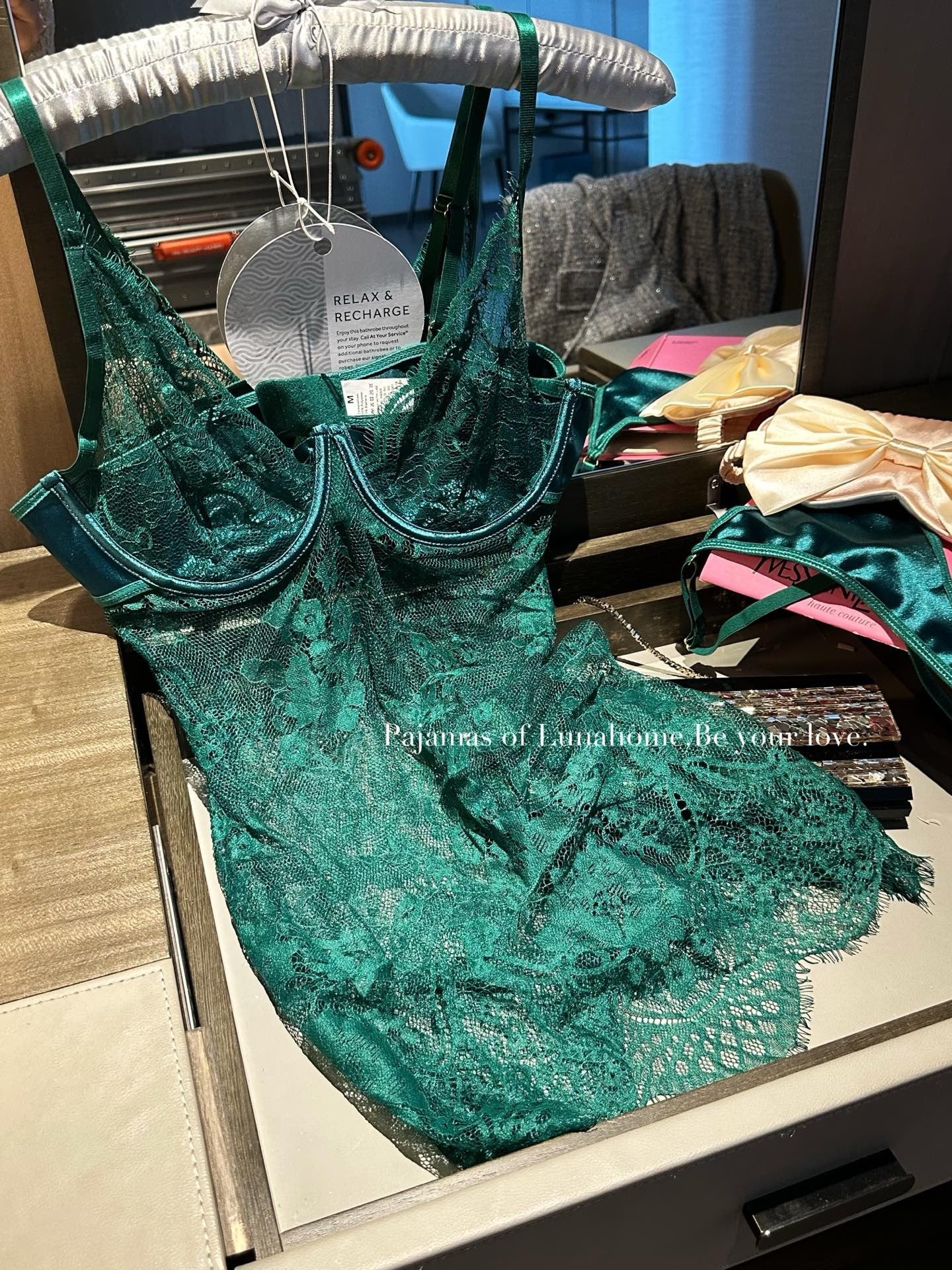 Sheer Floral Lace Babydoll Slip Dress – Sexy Lingerie Nightgown | Free Matching Stockings
