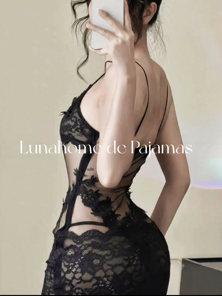 Floral Lace Bra & Mini Skirt Lingerie Set – Sheer Stretch Mesh | Free Matching Stockings